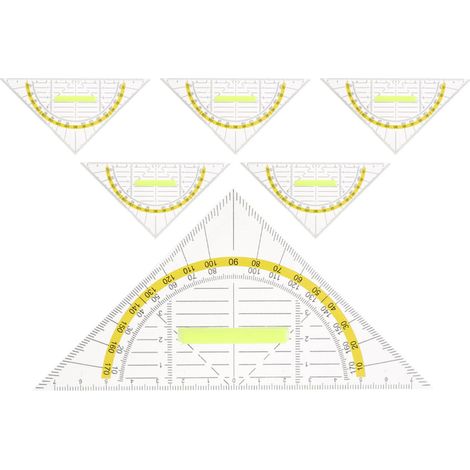 Ensemble de règles graduées et à dessin VANZACK, 6 équerres (1/5)