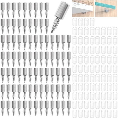 84pcs Screw Shelf Cleat for Shelf Support, Non-Slip Cover (1/5)