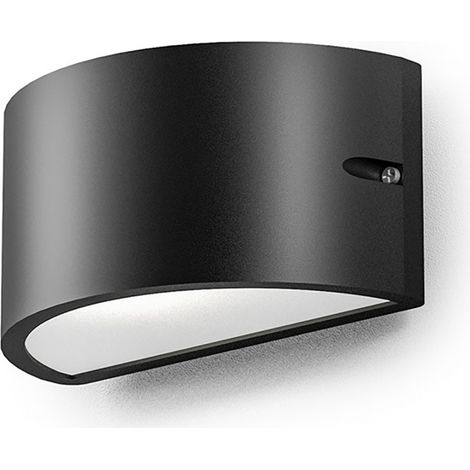 Applique esterno gea led lan led ip54 ges1051 e27 lampada parete biemissione moderna