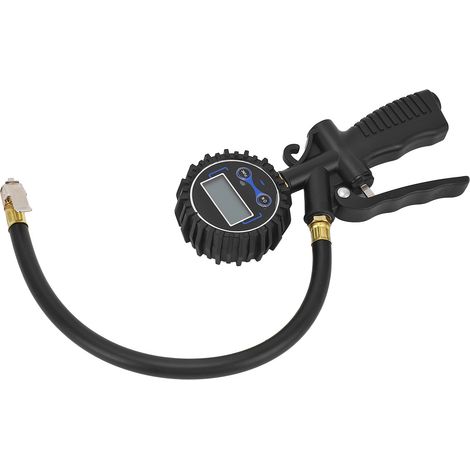 Gonfleur de Pneu 1/4 NPT avec Manomètre Numérique LCD, Embout Laiton, Outil de Gonflage à Air 170PSI (1/5)