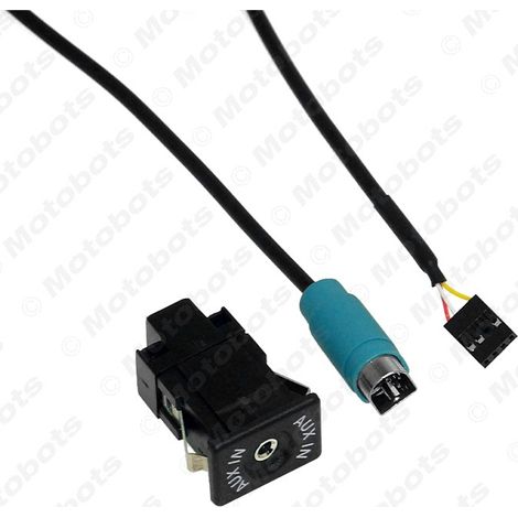3.5mm audio adapter cable for Alpine 9872/9870 KCE-236B AUX connector (1/4)