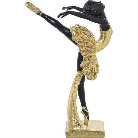 Figurine Résine Danseuse Dorée/Noire 13X16X25 Cm (1/5)