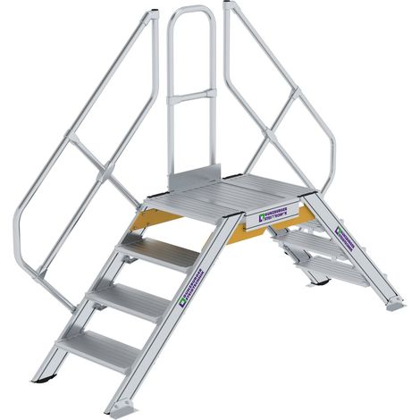 Günzburger Steigtechnik Escalier 45° Largeur de marche 600 mm 4 marches - 600934