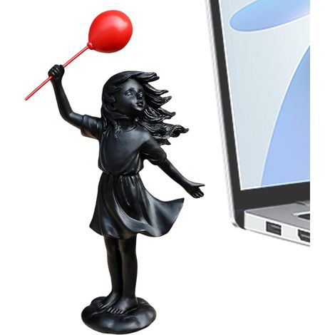 Statue d'Extérieur Statue de Fille Debout pour Extérieur Tenant Ballon en (1/5)