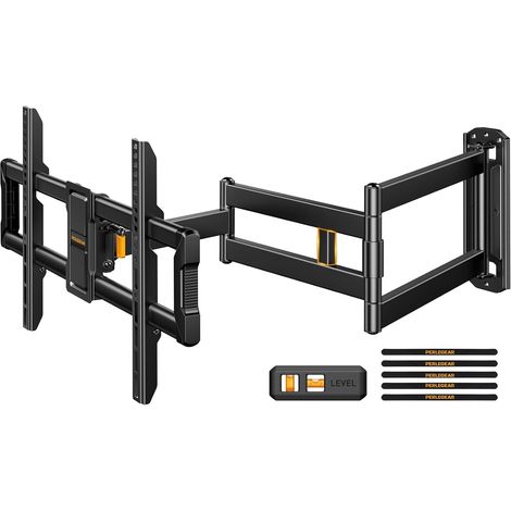 Support Mural TV avec Bras Long de 943mm pour TV de 42-84", Support TV Mural Articulé avec Rotation et Inclinaison, Supporte jusqu'à 68kg, Max VESA 600 x 400mm (1/5)