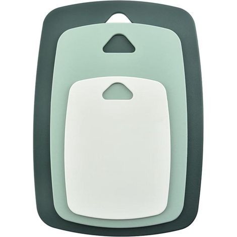 Ensemble de planches à découper professionnelles multicolores en plastique - Compatibles lave-vaisselle - Vert pour fruits et viandes (1/5)
