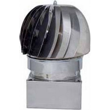 Fumaiolo Girevole Globo Quadrato cm. 25X25