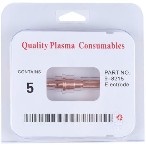 Lot de 5 électrodes pour torche de découpe plasma Thermal Dynamics SL60-100 (réf. 9-8215)