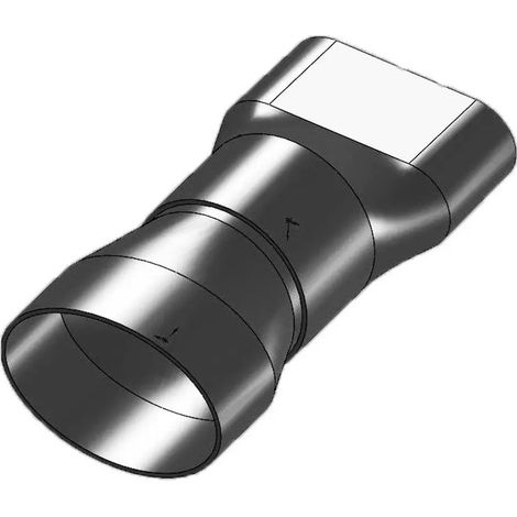 Pluggit Raccordo di transizione girevole dritto per EVAD1 su PK150, EVM80-150