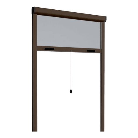 ZANZARIERA RULLO AVVOLGIBILE MARRONE FINESTRE FRIZIONE 80X250 RIDUCIBILE 0934 (1/2)