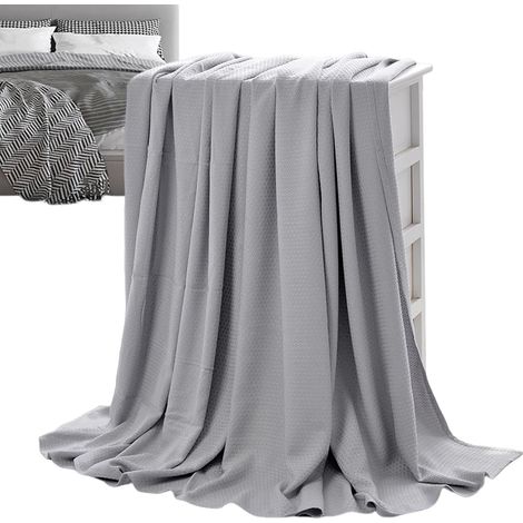 Couverture rafraîchissante de – Couverture confortable rafraîchissante Fibre douce pour la peau, légère et fine, respirante pour la maison (1/5)