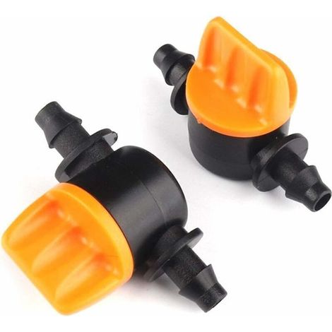 Vanne Miniature - Tuyau D'arrosage 4 7 Mm - Pour Irrigation Goutte À Goutte De Jardin - 10 Pièces (1/5)