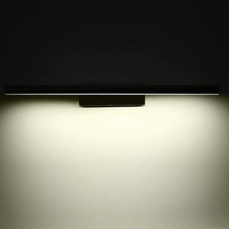 VURAHOME - 5W Led Miroir Avant Lumière - Lampe Salle Bains Avec Interrupteur Maquillage étanche éclairage Acier Inoxydable Applique Murale Toilettes Intérieur Utiliser Blanc Chaud (1/4)