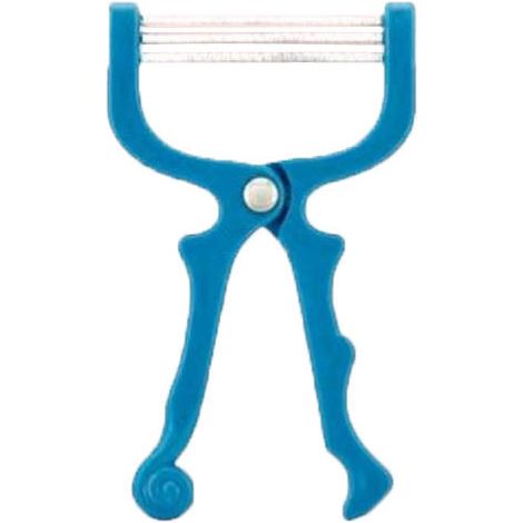 Filiyano – outil de rasage et – Appareil d'épilation du visage, appareil d'épilation manuel à ressort, outil de rasage et de lifting des fils (bleu) (1/5)
