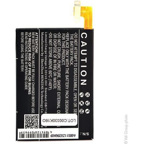 NX - Batterie téléphone, smartphone, GSM pour HTC 3.8V 2100mAh - 35H00216-00MBOP6M100B (1/3)