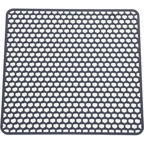 Kitchen Sink Mat Standard Soft Silicone Heat Resistant Kitchen Sink Mat (Gray), One Size (1/5)