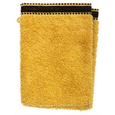 Lot de 2 Gants de Toilette "Joia" 15x21cm Ocre (1/2)