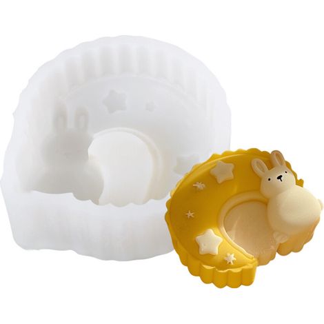 Molde para pastelitos de luna Ice Skin, práctico - Moon Rabbit E (1/5)