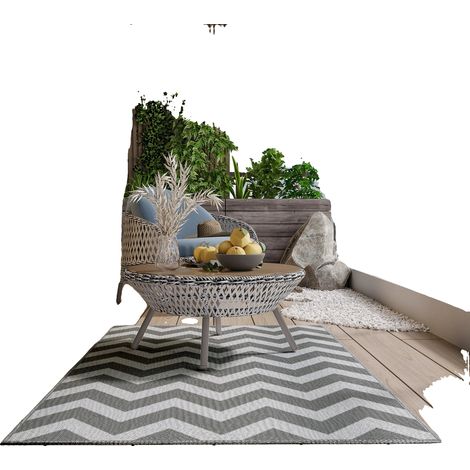Alfombra de exterior, impermeable, resistente a los rayos UV, verde militar. (1/2)