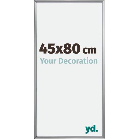 yd. - Cadre photo 45x80 - Argent Brillant - Plastique - Annecy