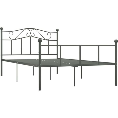 Maison Exclusive - Giroletto Grigio in Metallo 160x200 cm (1/5)