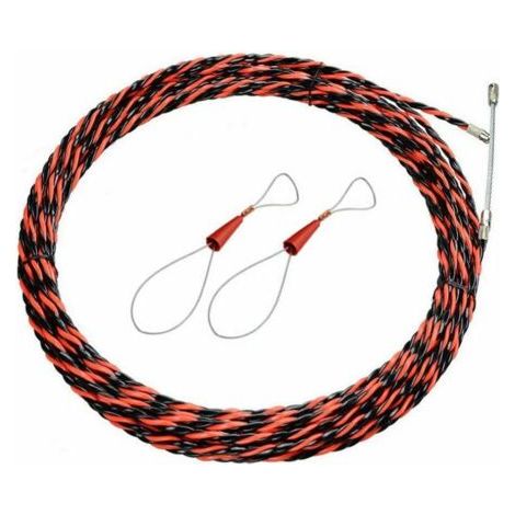 Aiguille Electricien 25M Tire Fil Electrique 5mm Diamètre Aiguille Tire Fil, rétractable d'installation pour tire Cable et rallonge en acier spiralé flexible tire fils electrique Tire fils d'électrici