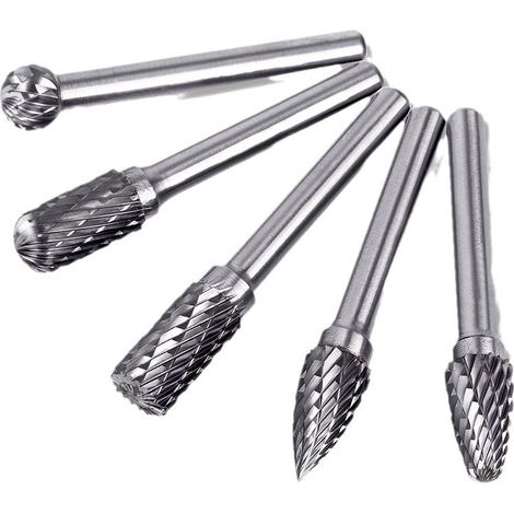5 limes rotatives carbure 6×8 mm – Fraise à métaux pour meulage – Ponçage haute résistance (1/5)