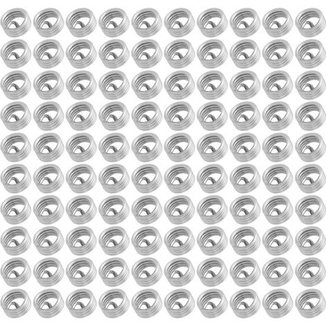 100 inserts filetés hélicoïdaux en fil d'acier inoxydable enroulé, M6 x 1,0 x 1D (1/5)