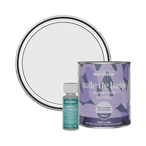 Peinture pour Carrelage de Salle de Bain, Finition Brillante - Monaco 750ml (1/3)