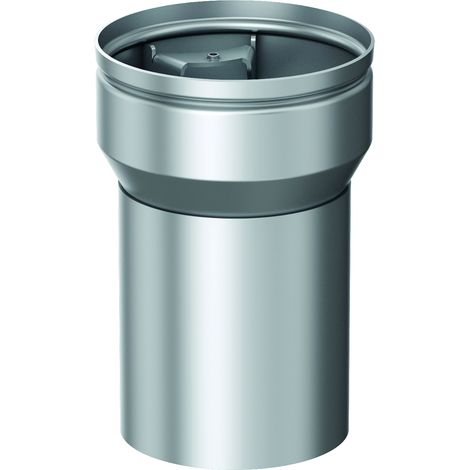 Direktablauf aus Edelstahl mit Glocke DN 50 für Balkonplattenstärke 120 mm