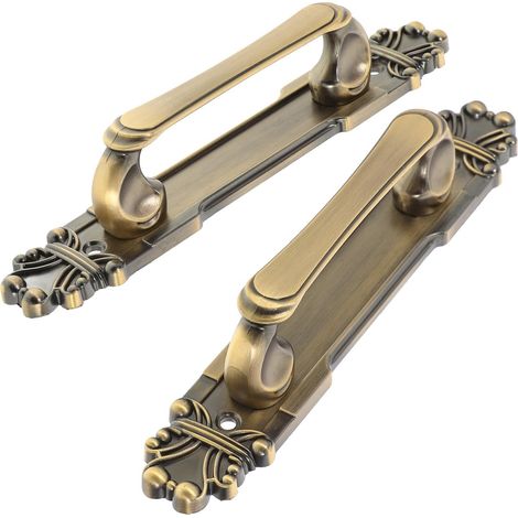 es de porte coulissantes rustiques en cuivre antique poign (1/5)