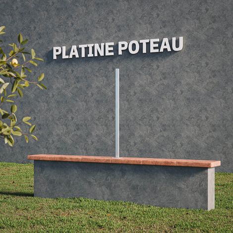 Platine pour poteau de clôture PVC PRO 100 cm