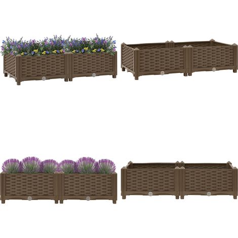 Hochbeet 80x40x23 cm Polypropylen - Hochbeet - Pflanzkasten - Gartenmöbel - Outdoor Deko - Polypropylen - Home & Living (1/5)