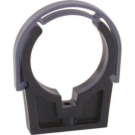 Abrazadera para tubo PVC-U con soporte 63 mm (1/3)