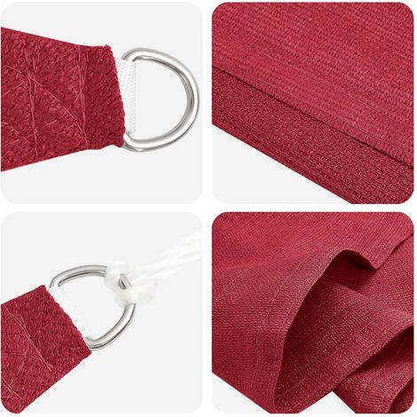 Maison Exclusive - Telo Ombra 2,5 x 6 m HDPE Rettangolare Rosso (1/5)