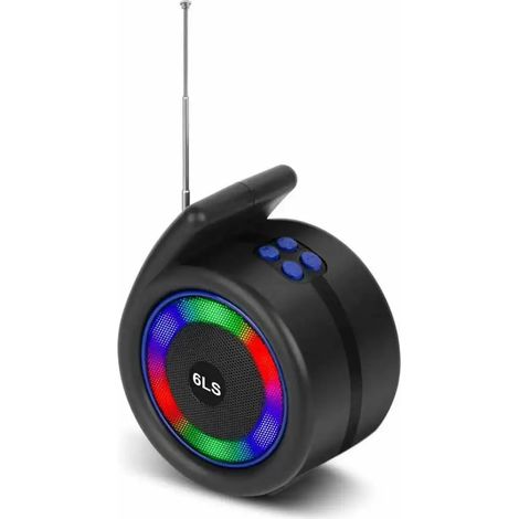 Enceinte Bluetooth portable - Éclairage RGB, carte TF, USB, radio FM, entrée auxiliaire (1/3)