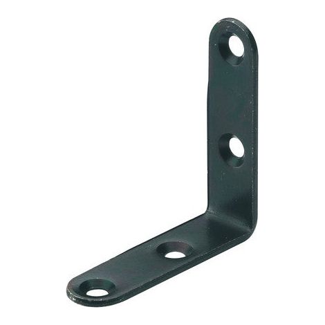 Equerre de chaise en acier époxy, HETTICH, l.30 mm noir