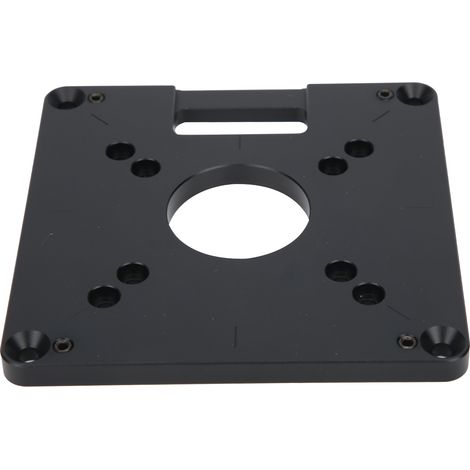Plaque d'insertion pour support de défonceuse en alliage d'aluminium pour machine de découpe CNC et accessoires de sculpture sur bois
