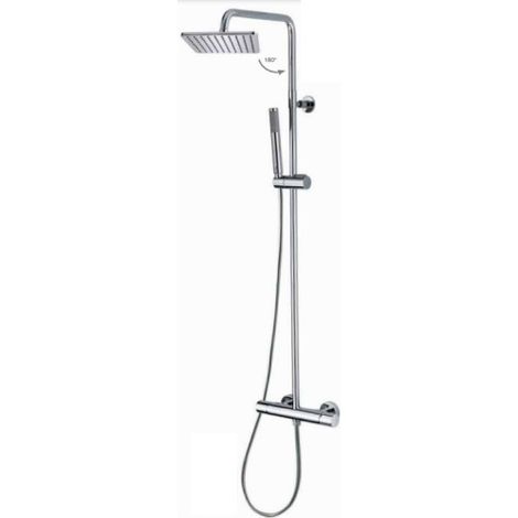Kit colonne de douche monocommande noir Cosmo - Bossini L10174073