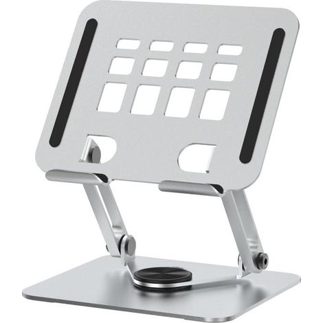 Support de tablette en aluminium avec support réglable en hauteur entièrement rotatif à 360° Support de tablette réglable en aluminium (1/5)