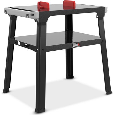 Support pour Lumin/Lumin Compact - Weber - Étagère de rangement - Deux crochets intégrés - Noir