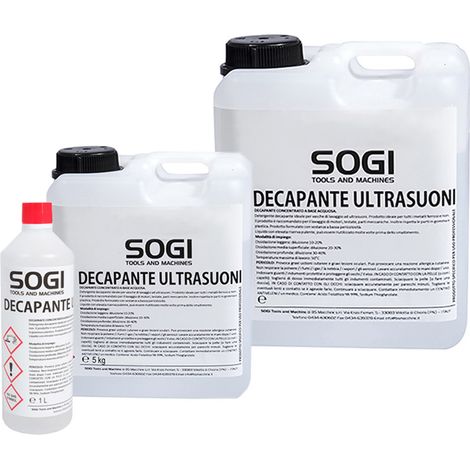 Liquido decapante SOGI per vasca ad ultrasuoni formato 1 L, 5 kg o 25 kg, Formato1 L