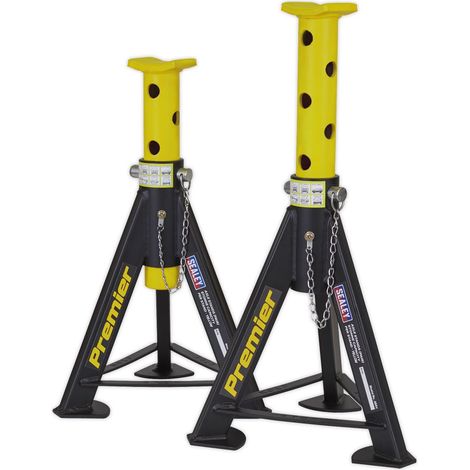 Sealey Premier Axle Stands (Pair) 6 Tonne Capacity per Stand - Yellow AS6Y