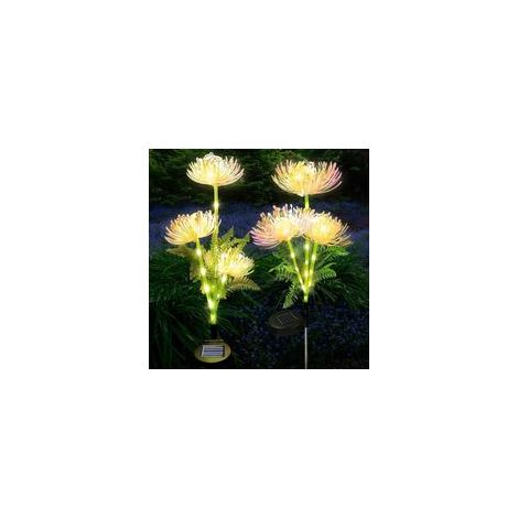 Solar-Gartenleuchte für den Außenbereich, 2er-Set Solar-Blumenleuchten, wasserdicht (IP65), LED-Leuchten, Gartendekoration, Solarleuchten für Balkon, Terrasse, Wege und Rasen (1/5)