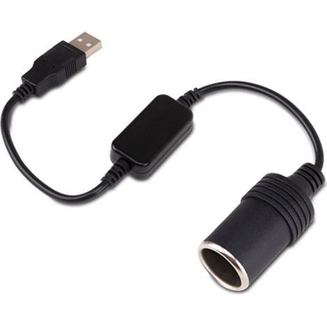 CONVERTISSEUR PRISE USB 5V / PRISE ALLUME CIGARE 12V 8W (1/5)