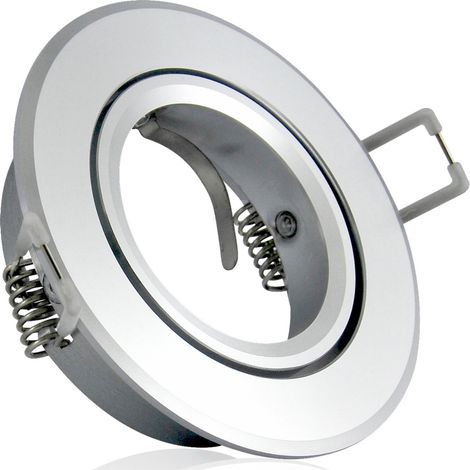 Marco redondo de aluminio EAST OPAL, plata brillante - 301543 (1/4)