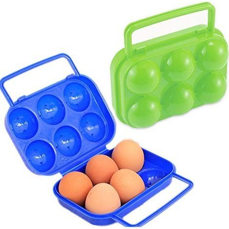 2 Pièces Portable Porte-Oeufs Plastique,Box Egg,Boîte à œufs Portable Pliable Boîte Oeuf Boîte de Rangement Oeufs Conteneur Plateau d'oeuf (1/5)