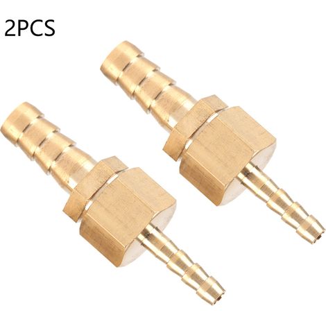 2 raccords en laiton 4-6 mm, réducteurs de tuyau à embout cannelé, connecteurs de réduction (1/5)