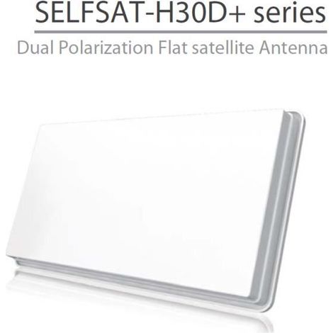 SELFSAT-H30D2+ PARABOLE PLATE 2 SORTIES AVEC KIT ACCROCHE FENETRE