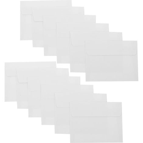 Lot de 50 Enveloppes Blanches Autocollantes A2 en Papier Double Couche (1/5)